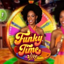 Official Live Casino logo: Funky Time by Evolution at Wild Robin Casino