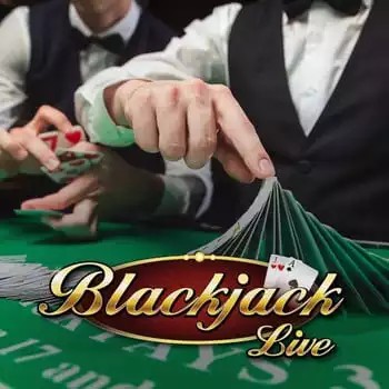 Live Blackjack slot visual from Evolution available on wild-robins.co.nl